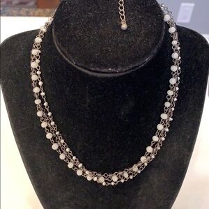 American eagle multi strand freshwater Pearl short